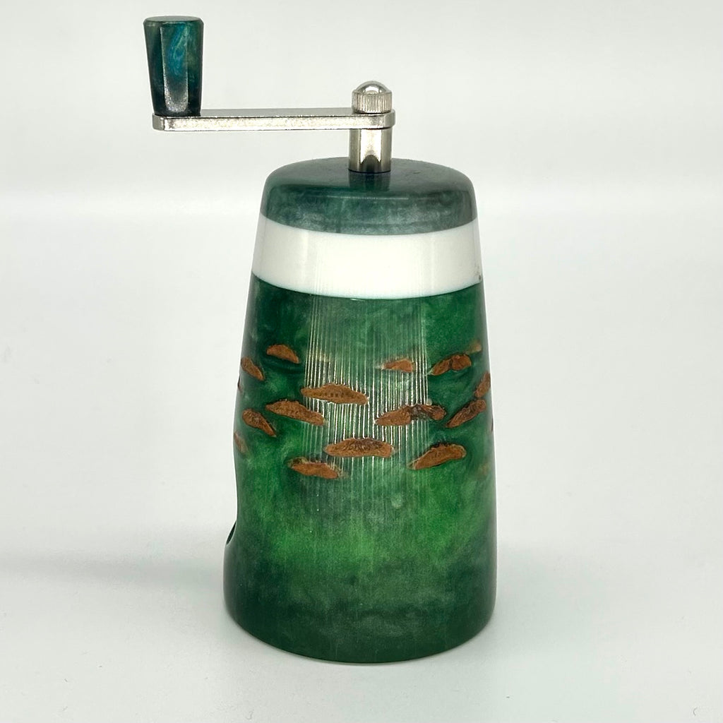 Muskatmühle  Zapfen  "Green-white" - daskuechenholz