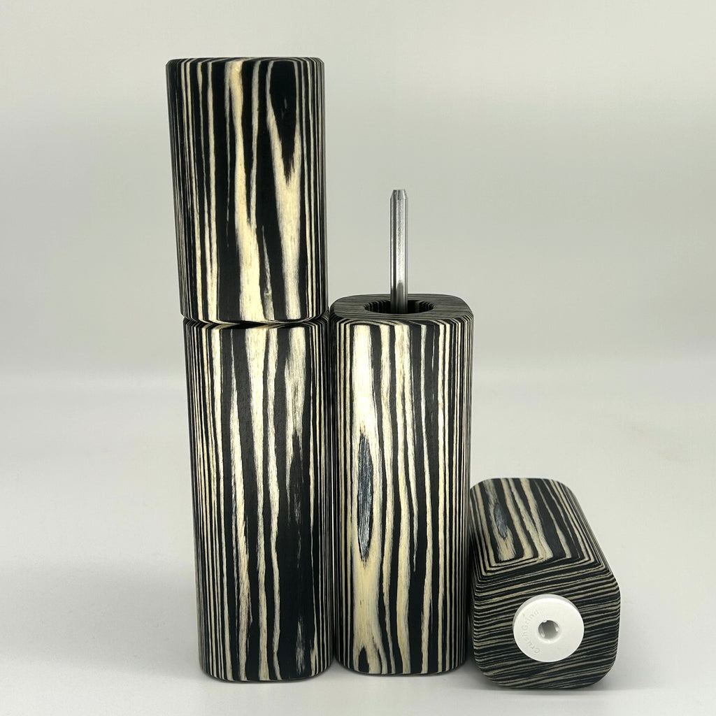 "Striped" (2) Gewürzmühlen Duo Makassar - daskuechenholz