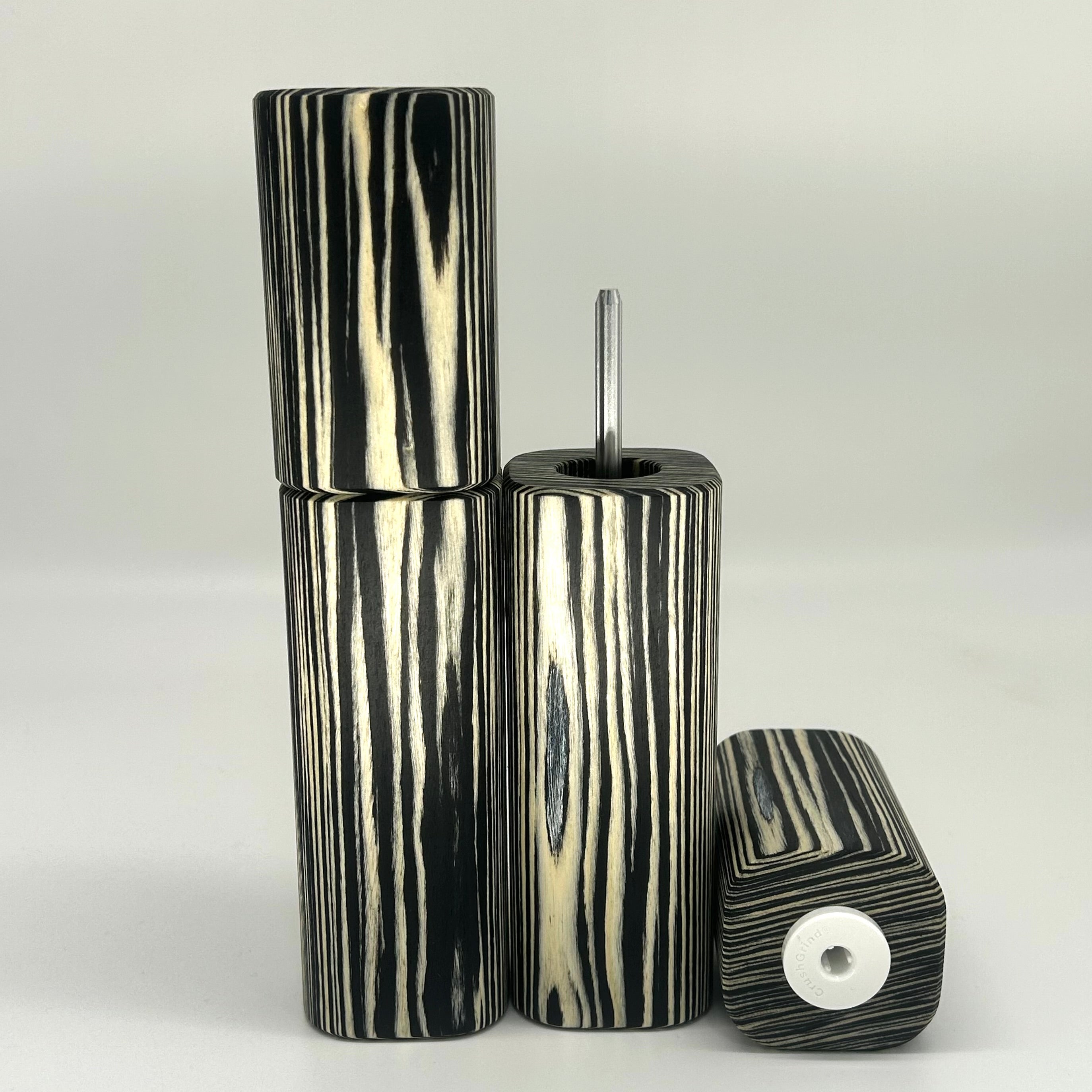 "Striped" (2) Gewürzmühlen Duo Makassar - daskuechenholz