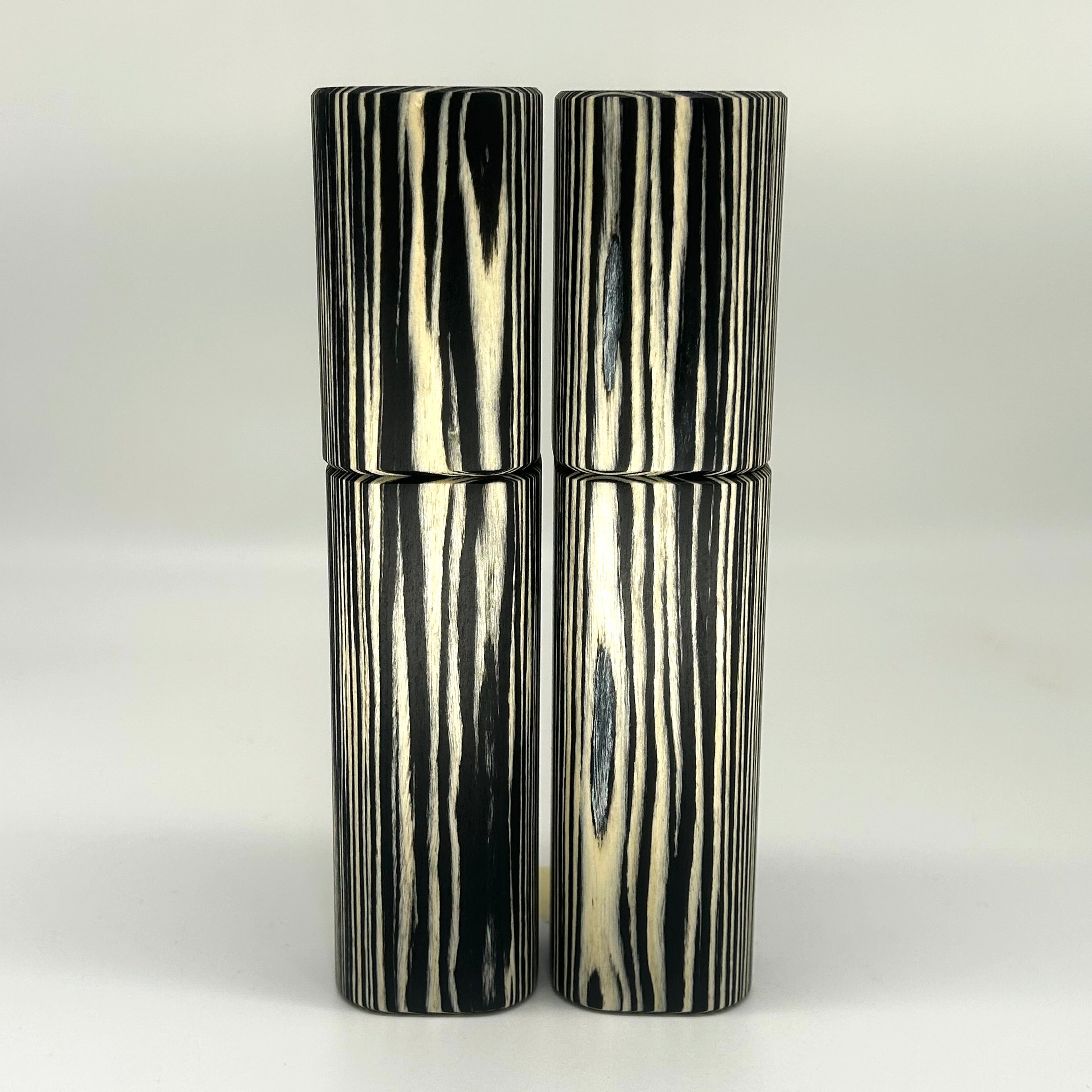 "Striped" (2) Gewürzmühlen Duo Makassar - daskuechenholz