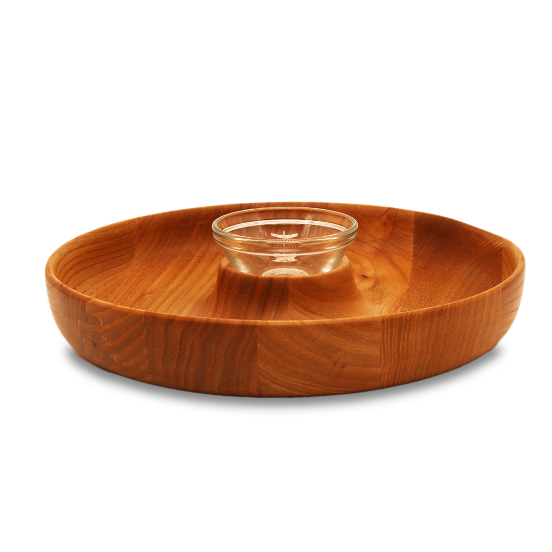 "Dip" Snackschale inkl. Dipglas Rüster - daskuechenholz
