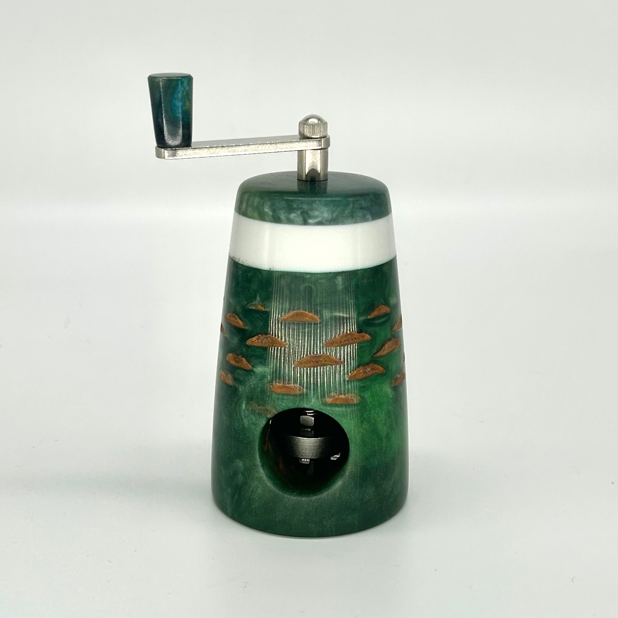 Muskatmühle  Zapfen  "Green-white" - daskuechenholz