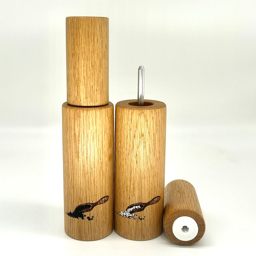 "Stepped" Gewürzmühlen Duo Eiche - daskuechenholz