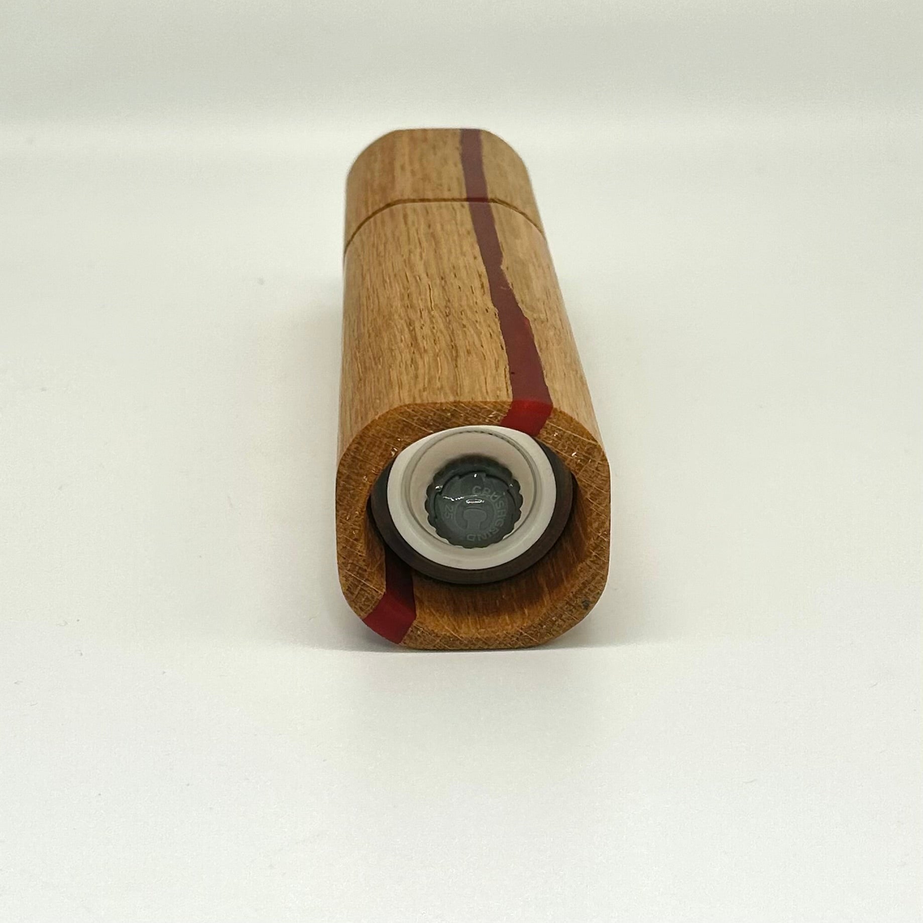 "Red streak" Gewürzmühle   Eiche   (epoxidharz) - daskuechenholz