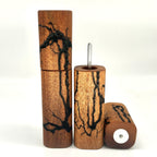 „Lichtenberg-Figuren“Gewürzmühlen Duo Mahagoni - daskuechenholz