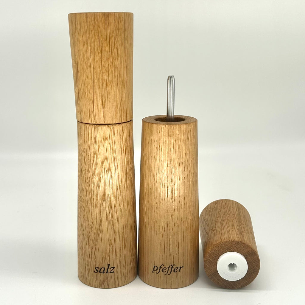 "Waisted" Gewürzmühlen Duo Eiche - daskuechenholz