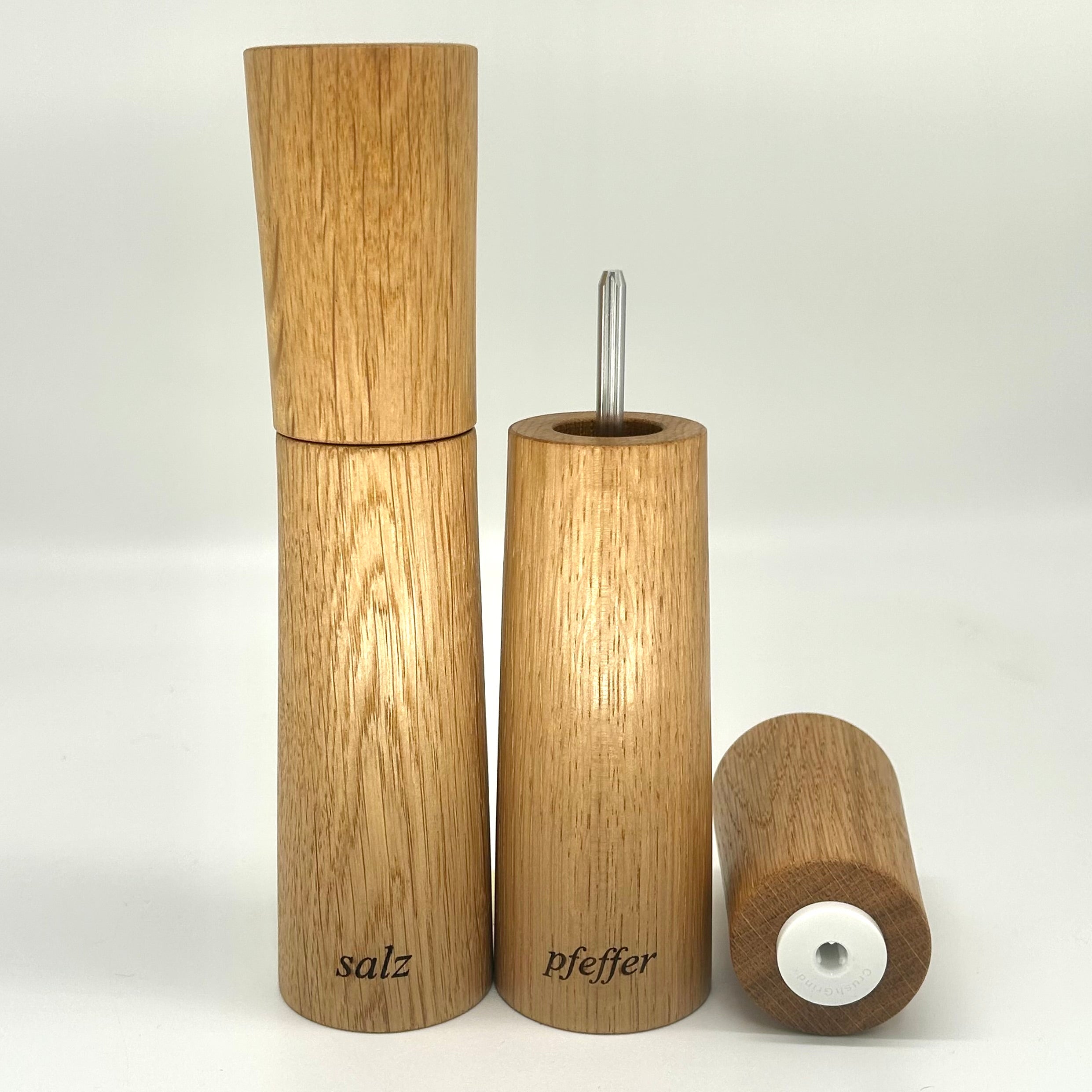 "Waisted" Gewürzmühlen Duo Eiche - daskuechenholz