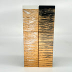 „White-Black“Gewürzmühlen Duo Eiche (Epoxidharz) - daskuechenholz