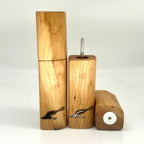 "Natural edge" Gewürzmühlen Duo Kirsche - daskuechenholz