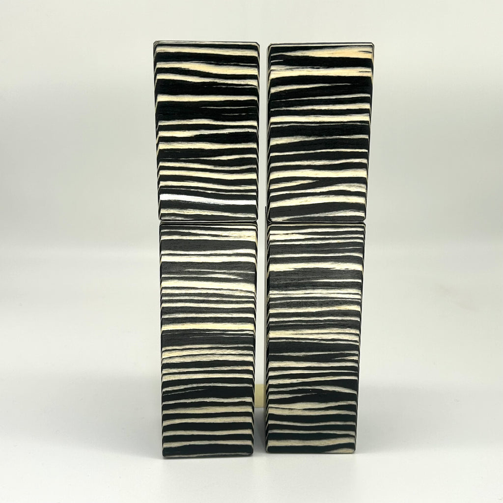 "Striped" Gewürzmühlen Duo Makassar - daskuechenholz