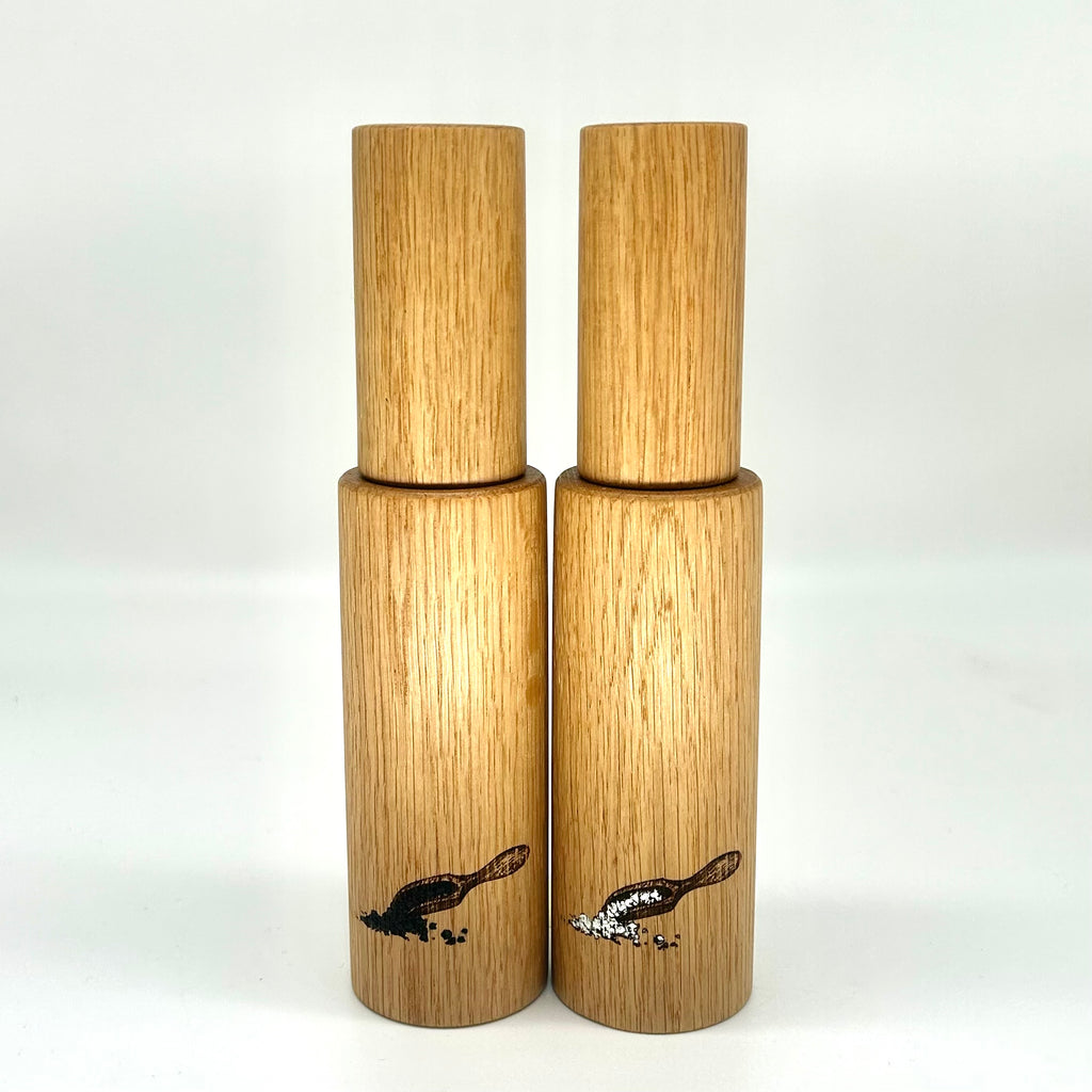 "Stepped" Gewürzmühlen Duo Eiche - daskuechenholz