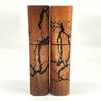 „Lichtenberg-Figuren“Gewürzmühlen Duo Mahagoni - daskuechenholz