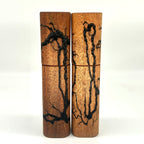 „Lichtenberg-Figuren“Gewürzmühlen Duo Mahagoni - daskuechenholz