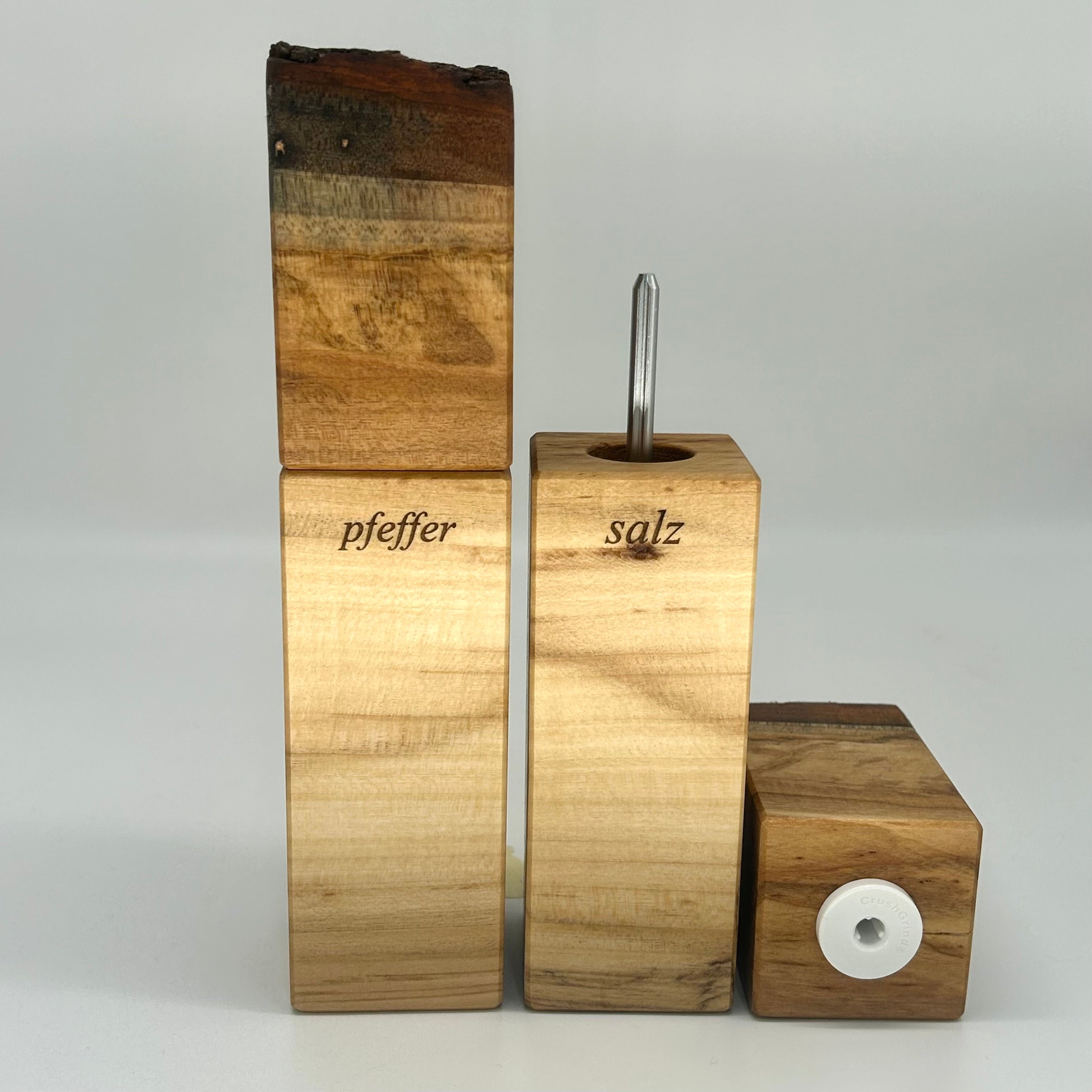 Gewürzmühlen Duo Linde "Rinde" - daskuechenholz