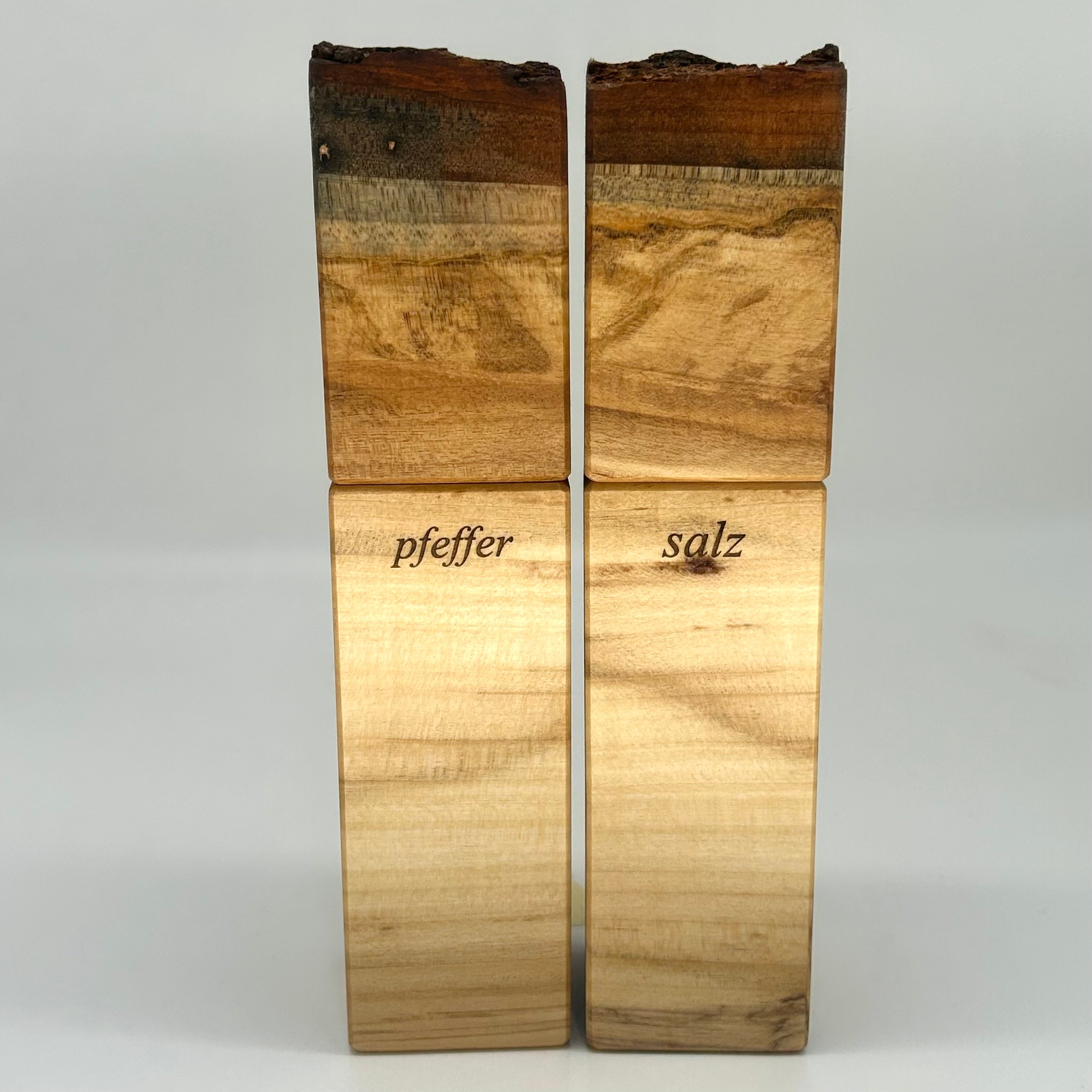 Gewürzmühlen Duo Linde "Rinde" - daskuechenholz