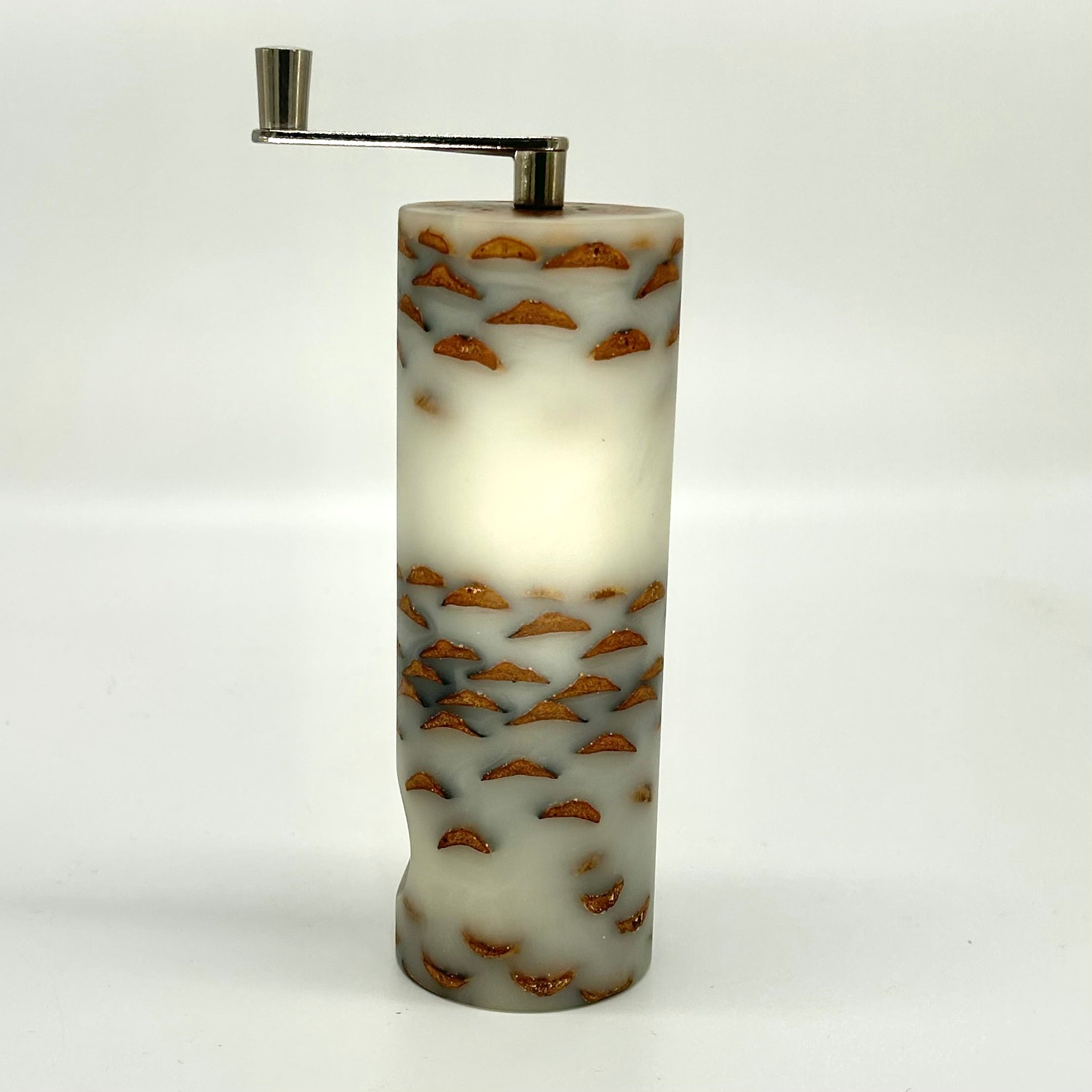 Muskatmühle  Zapfen  "White" - daskuechenholz