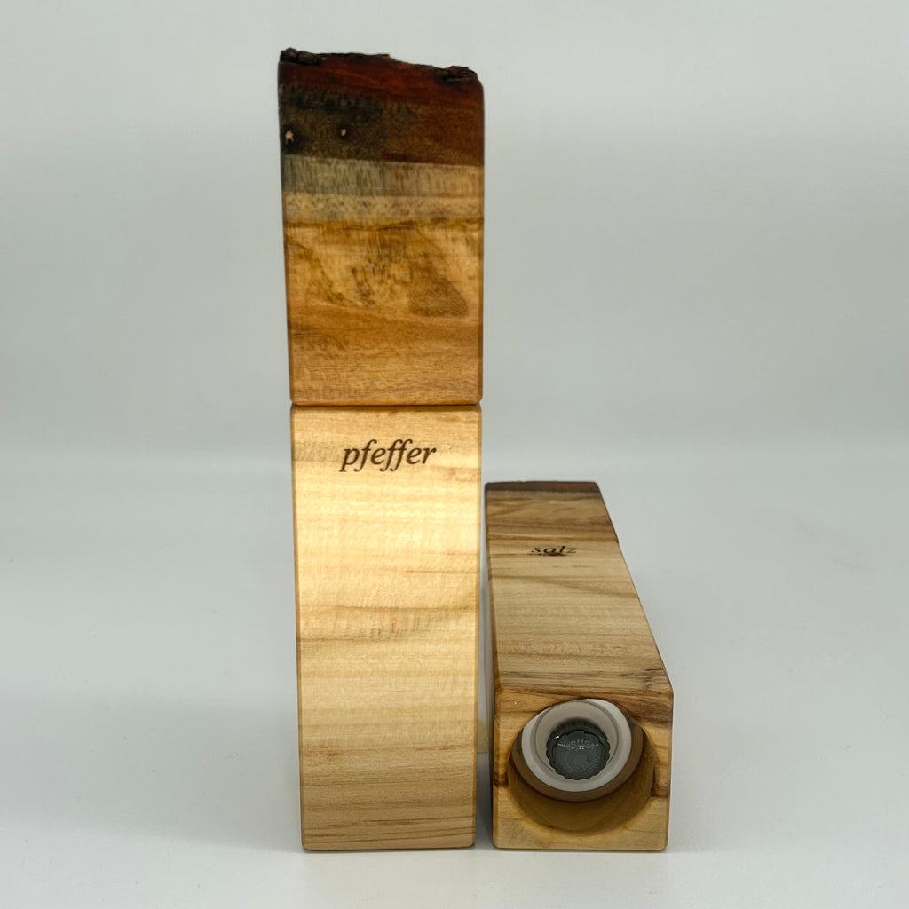 Gewürzmühlen Duo Linde "Rinde" - daskuechenholz