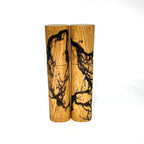 „Lichtenberg-Figuren“Gewürzmühlen Duo Eiche - daskuechenholz