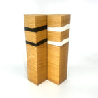 "Zebra" Gerwürzmühlen Duo Eiche/Epoxidharz - daskuechenholz