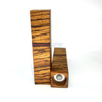 Gewürzmühlen Duo Zebrano „Wenge-Amaranth-Wenge“ - daskuechenholz