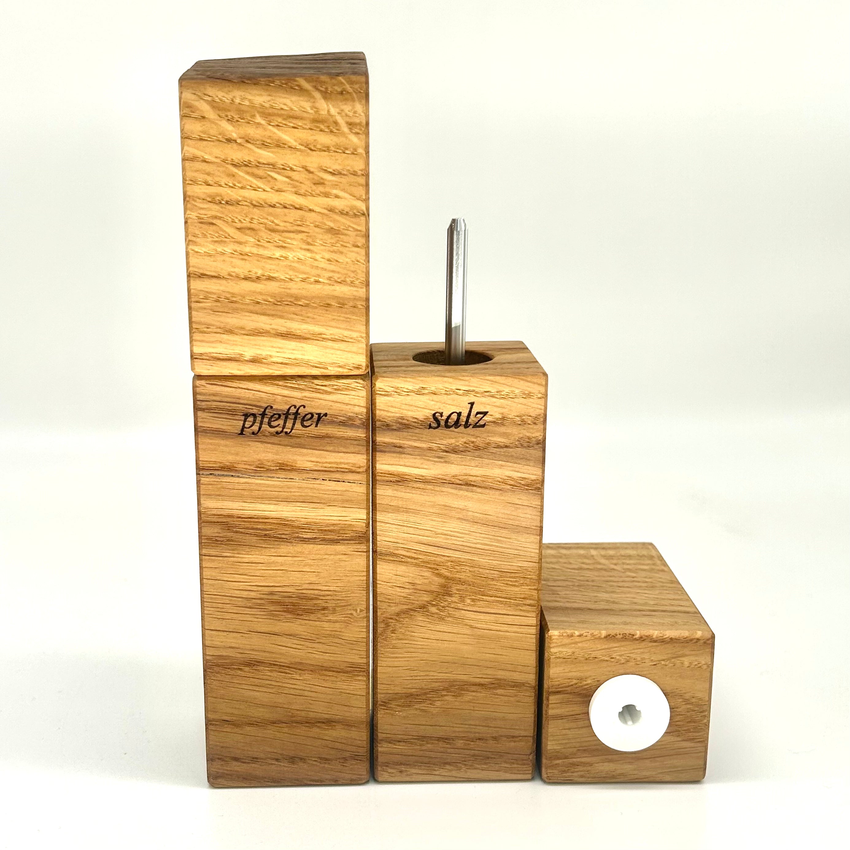 "Bark" Gewürzmühlen Duo Eiche - daskuechenholz