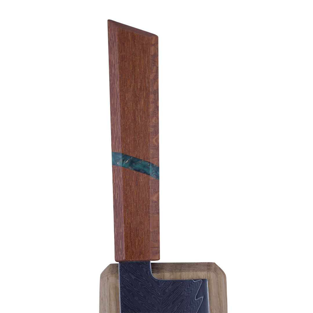 "Green Bar" Damaszener VG10 Küchenmesser - daskuechenholz